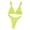 Mint Green, variant on Bikini Sets for Women High Waist Thong Bottom Padded Push Up Bikini Top Split Two Piece Swimsuits Casual Bikini Suit Summer Beachwear Bathing Suit
