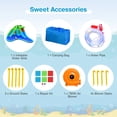 thumbnail image 3 of Patiojoy Inflatable Splash Crocodile Water Slide Park Climbing Wall & Pool w/780W Blower, 3 of 6