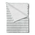 thumbnail image 2 of Grey Geometric Soft Flannel Fleece Blanket, Mosaic of Pastel Rhombus Shapes Diamond Motifs Modern and Abstract, Cozy Plush for Indoor and Outdoor Use, 70" x 90", Pale Grey and White, by Ambesonne, 2 of 5