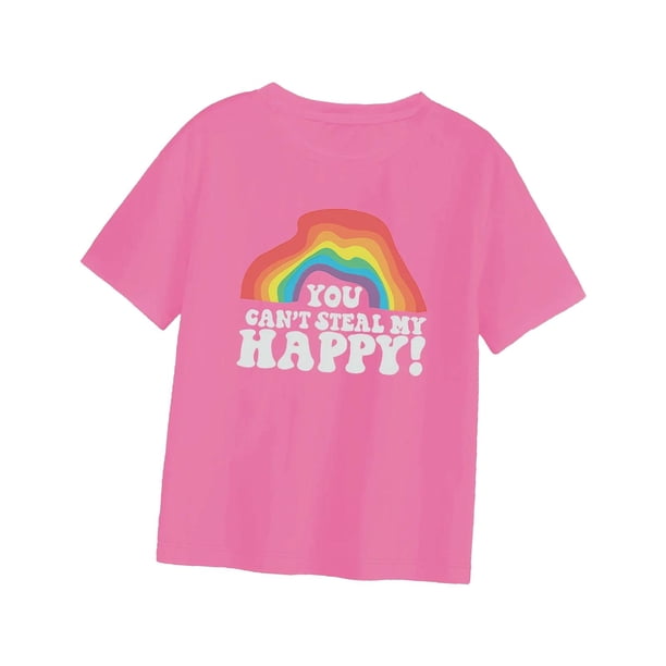 Camiseta de manga corta para mujer Jersey Top cuello redondo letra impresa verano simple S