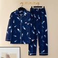 thumbnail image 5 of Pijamas de hombre Pantalones de manga larga de primavera y otoño para hombre Ropa de casa Traje fino de otoño e invierno para hombre, 5 of 5