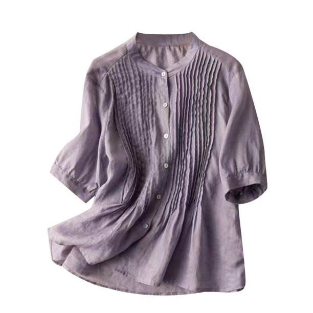 adviicd Womens Blouses Women's Casual V Neck Print Smocked Long