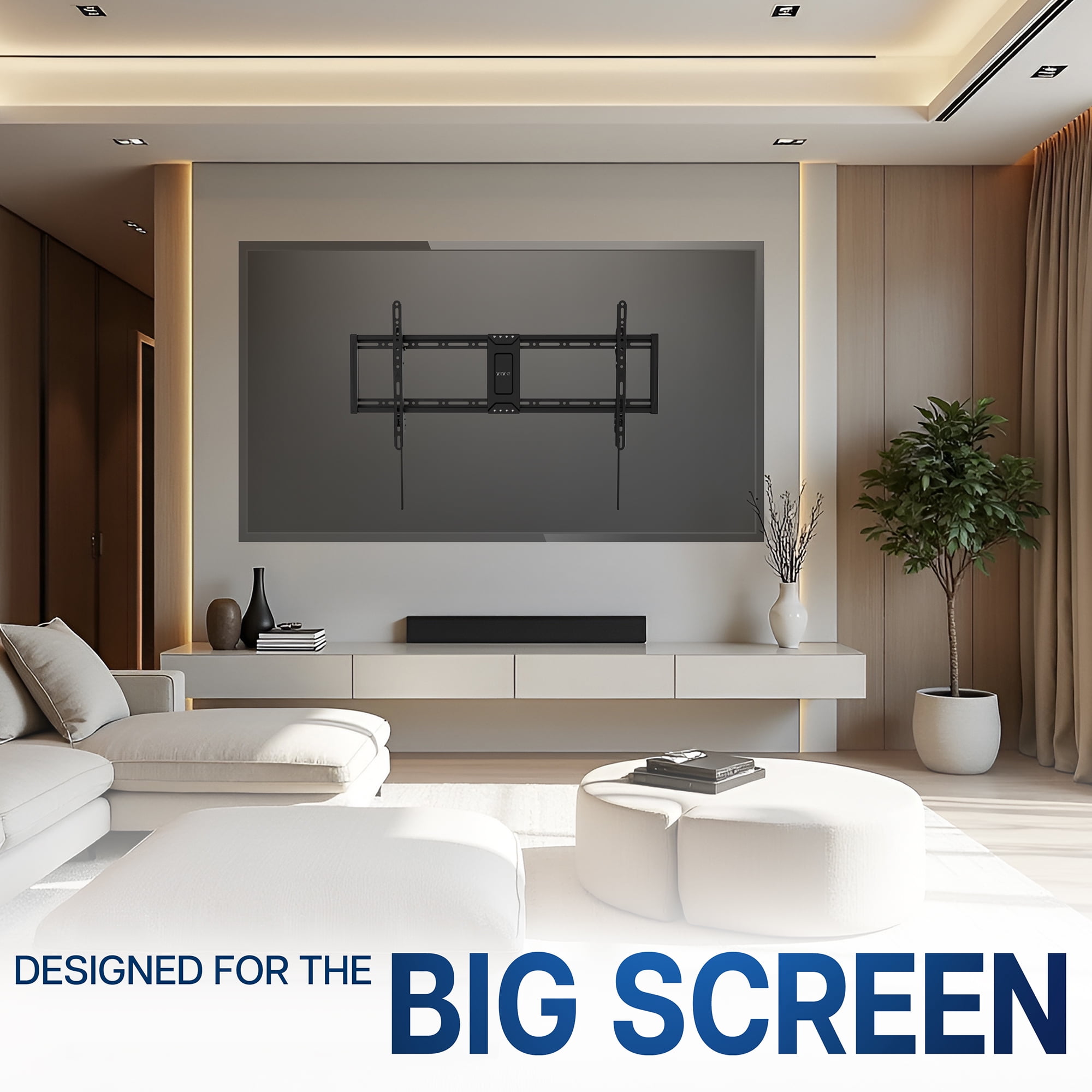 VIVO Ultra Heavy Duty 43" to 100" TV Wall Mount, Curved and Flat Panel Screens