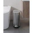 thumbnail image 2 of Garvee 2.6 Gallon Step-on Trash Bin with Lid, 12.6 x 7.32 x 15.28", for Bathroom, Silver, 2 of 10