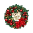 thumbnail image 5 of 40cm Christmas Wreath, Merry Christmas Wreath for Front Door Pine Cone and Berry Decorated Wreath Christmas Decorations A6, 5 of 6