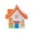 C, variant on Miniature Country House Resin Ornament, Fairy Tale Style Tiny Cottage for Garden Decor, Cute Miniature Display for DIY Dollhouse, Fairy Garden, Tabletop Diorama