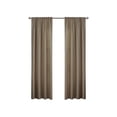 thumbnail image 4 of Eclipse Draft Stopper Room Darkening Fleece Lined Rod Pocket, Single Curtain Panel, Brown 42" W x 84" L, 4 of 9