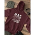 thumbnail image 3 of Black Whyte Techno Style Hoodie Men -Image by Shutterstock, Male Large, 3 of 4