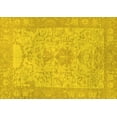 thumbnail image 1 of Ahgly Company Machine Washable Indoor Rectangle Oriental Yellow Traditional Area Rugs, 2' x 4', 1 of 4