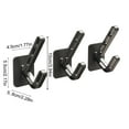 thumbnail image 3 of 3-Pack No-Drill Adhesive Hooks – Damage-Free Wall Mounted Organizers for Bathroom, Closet & Entryway, Heavy Duty Plastic Hooks for Towels, Coats (Gray, Space-Saving 5lb Capacity), 3 of 6