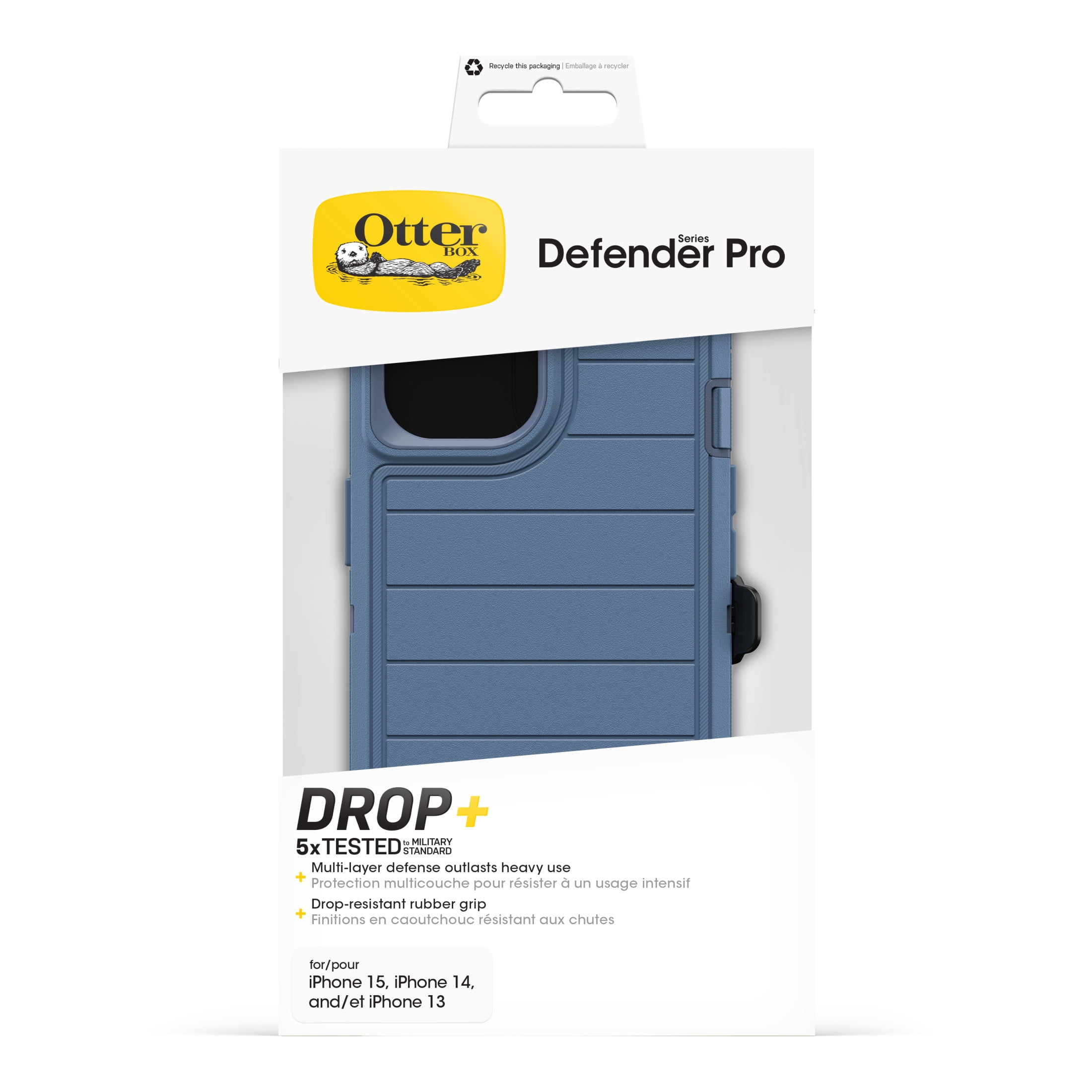 OtterBox Defender Series Pro Case for Apple iPhone 17e, iPhone 16e, iPhone 15, iPhone 14, iPhone 13 - Blue