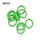 thumbnail image 3 of Sonducket 20 piezas de banda para el cabello estilo preppy decorativa sin enganches coleta titular pelos cuerda Bobbles Scrunchie para mujeres Accesorios Accesorio para el cabello verde fluorescente Sonducket AP010531-15, 3 of 6