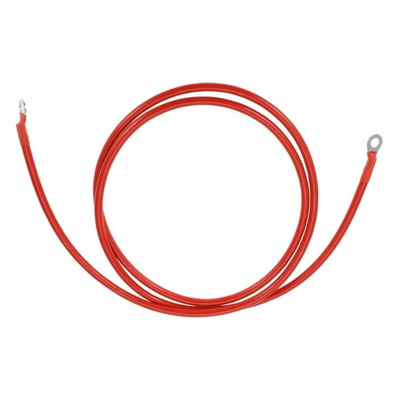 Universal Battery Inverter Cable 5/16" Lug 6 AWG Gauge 6FT Battery Cable Tinned Copper Red 1 Pc