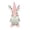 Pink, variant on Free Express Easter Bunny Ear Plush Gnome Figurines Handcrafted Spring Decor with Knit Hat Floral Ears for Home Tabletop Mantel Decorations