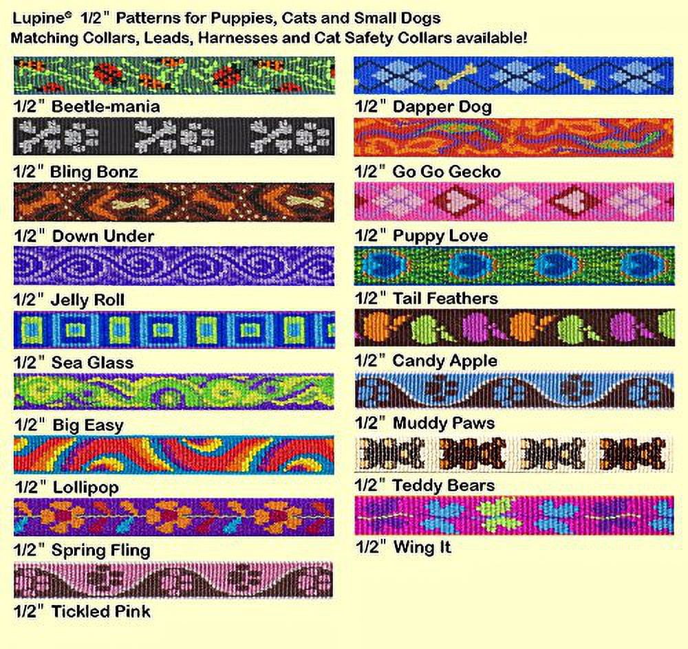 LupinePet Originals 1/2" Sea Glass 12-18" Step In Harness for Small Dogs