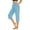 Light Blue, variant on Womens Capris Athletic Cropped Jogging Pants Casual High Waist Sports Sweatpant