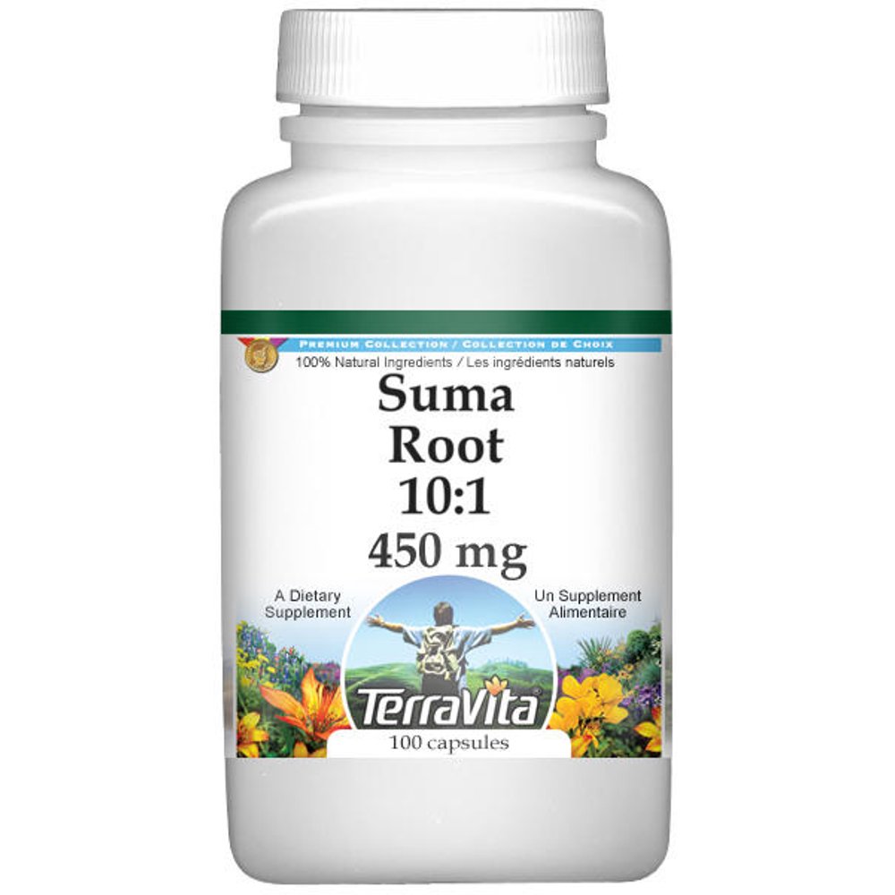 Suma Root 101 450 mg (100 Capsules, Zin 521470) 2Pack Walmart