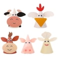 thumbnail image 2 of Sombreros de Cumpleaños de animales LIUYMXG 5 piezas Papel fiesta para niños, 2 of 4