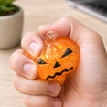 thumbnail image 3 of Pumpkin Head Shape Slow Rising Squishy Stress Relief Ball with Glitter Inside for Adults Halloween Office Calming Decompression Fidget Soft Material Gift (Orange), 3 of 6
