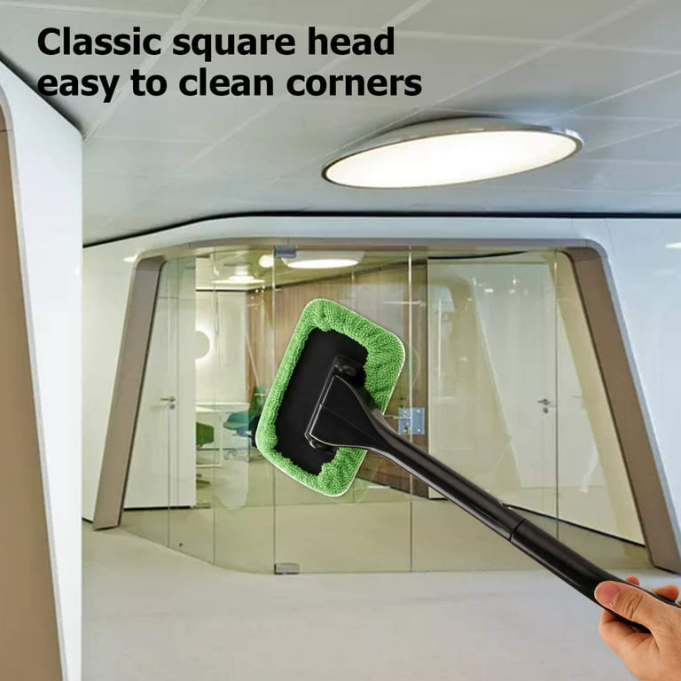 Car Windshield Cleaner Brush Window Glass Washer Wiper Telescopic Handle  Soft Towel Brush Anti-fog Car Home Care Cleaning Tool