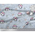 thumbnail image 3 of Soimoi polyester Crepe Fabric Snowman & Penguin Kids Fabric Prints By Yard 52 Inch Wide, 3 of 3