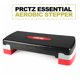 thumbnail image 2 of Stepper Aeróbico Esencial PRCTZ Plataforma 2 Niveles 4-6 Pulgadas Negro/Rojo/Gris, 2 of 5