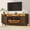Walnut, variant on Blotout 81'' LED Fireplace TV Stand with 36'' Fireplace & Power Outlet for 85/90''TV, Modern Entertainment Center with Fluted Sliding Door & Curved Side Cabinets, Wooden Media Console for Living Room
