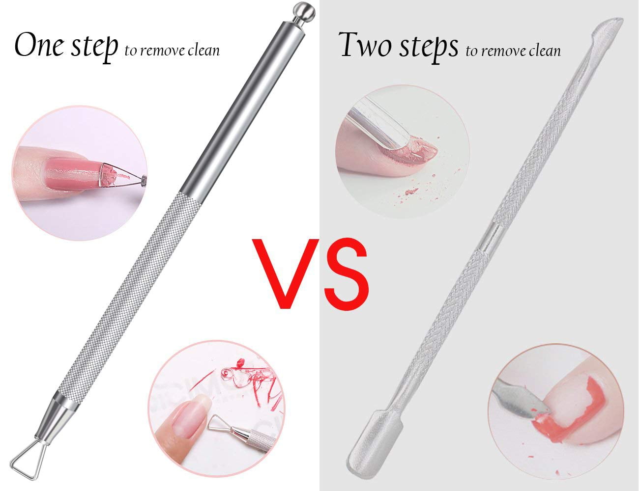 Toodoo Mtlee Cuticle Peeler Scraper Remove Gel Nail Polish And