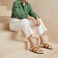 thumbnail image 6 of Cushionaire Cuddle Comfort Slippers for Women - Faux Shearling Cozy Slide Sandal +Memory Foam, Wide Widths Available, 6 of 18