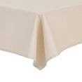 thumbnail image 2 of REGALWOVEN Linen Tablecloth Wrinkle Resistant Washable Table Cover for Party Dinner, Beige 47" x 47", 2 of 5
