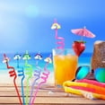 thumbnail image 5 of SPOORYYO 24-Pack Multicolored Curved Reusable Straws - 10.4 Inches Food Grade PET Party Supplies for Kids and Adults - Ideal for Birthdays, BBQs, and Gatherings, 5 of 9