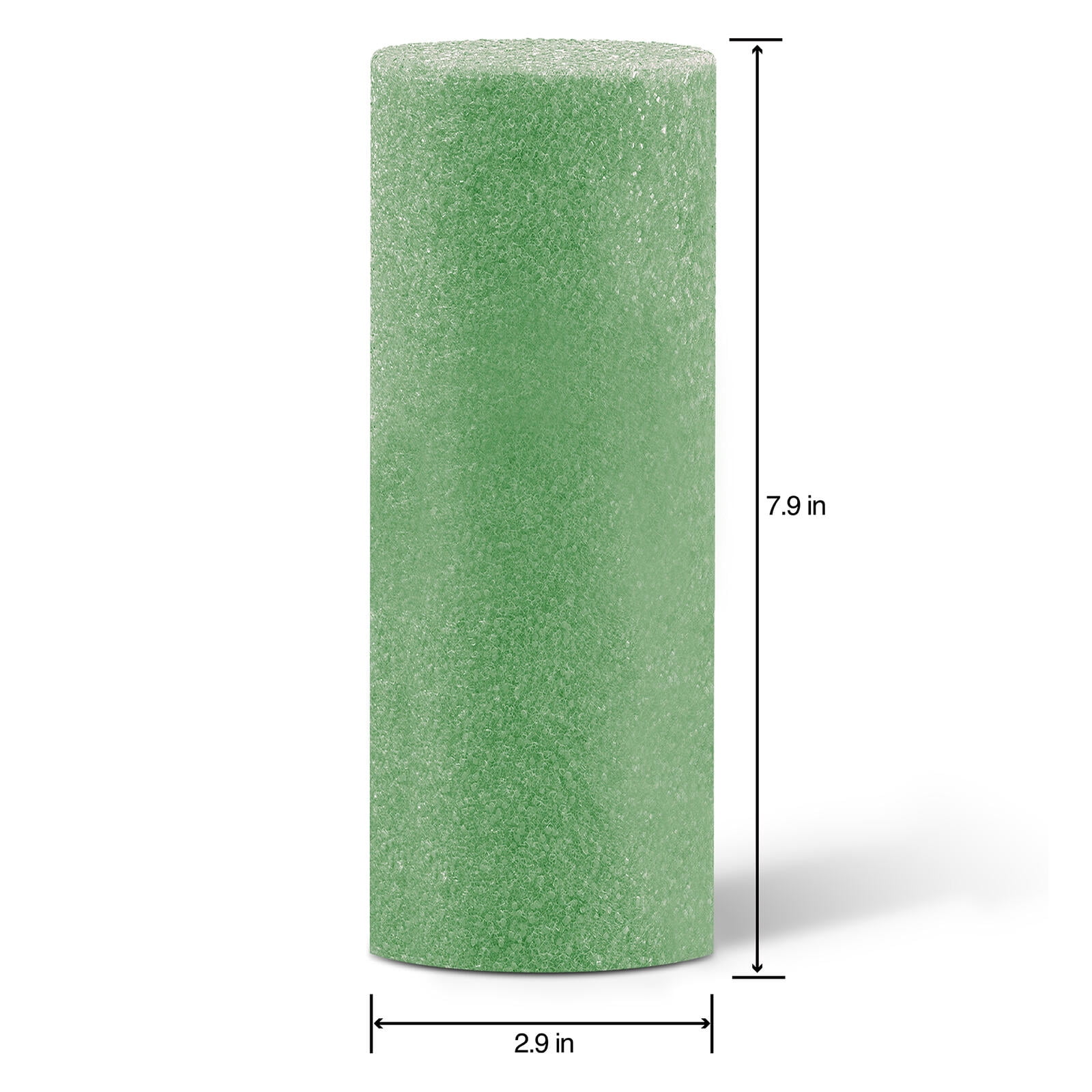 (2 pack) FloraCraft FloraFōM Vase Insert 2.9 inch x 7.9 inch Green