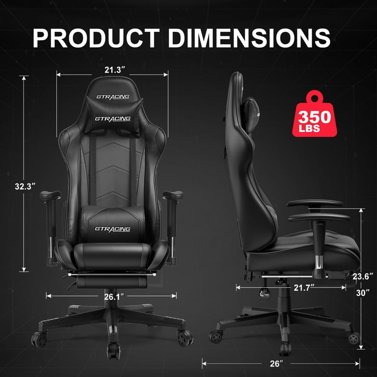 GTRACING Gaming Chair Office Chair PU Leather with Footrest GTRACING Gaming Chair Office Chair PU Leather with Footrest
