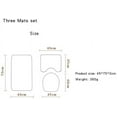 thumbnail image 3 of Paquete de 4 juegos de baño navideños con alfombras antideslizantes, tapa de inodoro, alfombrilla de baño y cortina de ducha con 12 ganchos para decoración navideña A brillar Electrónica, 3 of 4