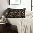 thumbnail image 6 of Daiia Modern Golden Butterfly Bedding Waterproof Pillow Protector Zippered Queen – Bed Bug Proof Pillow Encasement-14"x20", 6 of 6