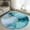 Teal Blue, variant on Boho Middle Century Area Rugs 2x3 for Living Room, Abstract Modern Color Block Geometric Non Slip Washable Rug Runner, Low Pile Indoor Floor Carpet Mat Bathroom Rugs for Bedroom, Kids Room