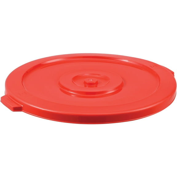 Global Industrial Plastic Trash Can Lid - 32 Gallon Red