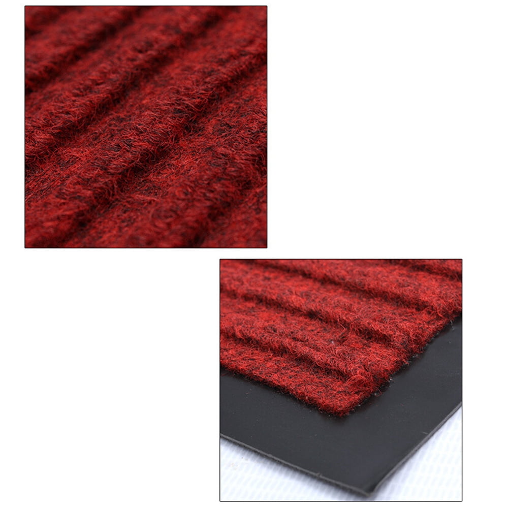 Toyandona PVC Red Entrance Mat with Durable Glue and Elastic Comfort for Indoor Outdoor Use