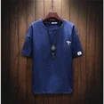 thumbnail image 5 of Ropa Camisetas de cuello redondo 5xl para hombre Camiseta básica para hombre Camiseta de lino de algodón Ropa de calle Ordinaria de alta calidad Nueva en Original Barata, 5 of 5