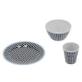 thumbnail image 1 of Dinnerware Set, Tableware Dinnerware Set Blue Dot Pattern Reusable With 1 Cup For Home Decoration Housewarming Gifts For Office Hotel Restaurant Wedding, 1 of 8