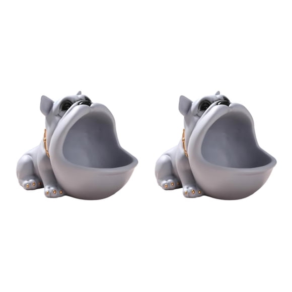 Injueey Decoración de pasillo Adorable reemplazo inodoro sala de estar Control remoto reloj de soporte de almacenamiento de llaves contenedor Gris Tipo 1 2Conjunto