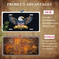 thumbnail image 5 of Patriotic Eagle Emblem Funny Personalized License Plate Rust-proof Stainless Steel Metal License Plate Suitable For Men And Women 12.2" x 6.2", 5 of 7