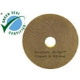 thumbnail image 2 of Clean And Shine Pad, 20" Diameter, Brown/yellow, 5/carton, 2 of 6