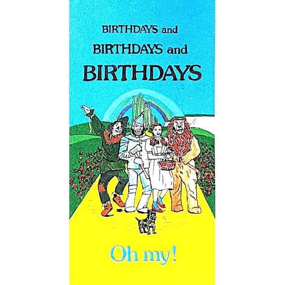 1989 Wizard of Oz Dorothy Toto & Friends Birthday Party Door or Wall Decoration - 24" X 47.5"