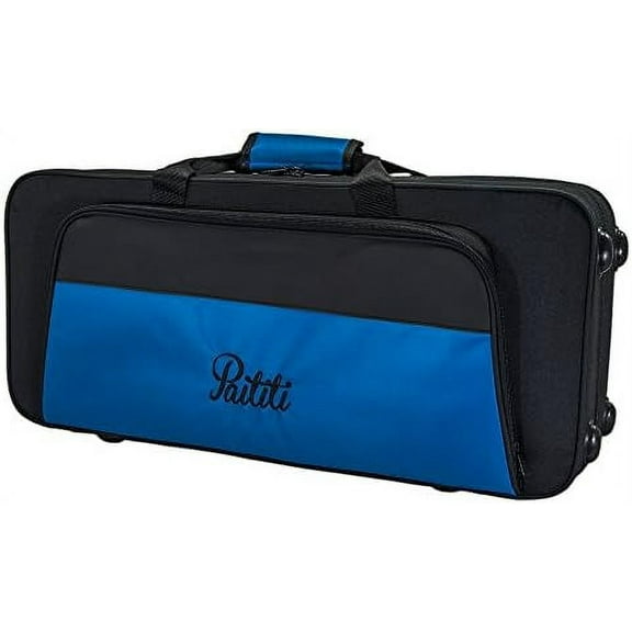 PTALTLW101 Lightweight Alto Saxophone Case Durable with Backpack Straps, Black/Blue$$Music