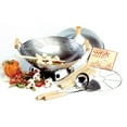 thumbnail image 2 of Norpro 10 Piece 14 Inch Carbon Steel Stir Fry Cooking Pan Wok Set w/ Racks & Lid, 2 of 3