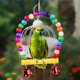 thumbnail image 2 of 6 uds pájaro columpio masticar juguetes loros masticar perchas colgantes con, 2 of 4