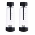 thumbnail image 1 of TWENTY39 qarbo LUXE - Botellas PET de 1 litro para máquina fabricadora de agua con gas premium - Paquete doble - Incluye dos tapas de carbonatación Airplus., 1 of 1