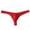 Red, variant on Ohufall Mens Underwear, Men's Fashion Low Waist Silk Mesh Breathable Thong Sexy Underpanties Clearance