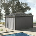 thumbnail image 2 of Outsunny 10' x 10' Universal Gazebo Sidewall Set with 4 Panels, Hooks/C-Rings Included for Pergolas & Cabanas, Light Grey, 2 of 10